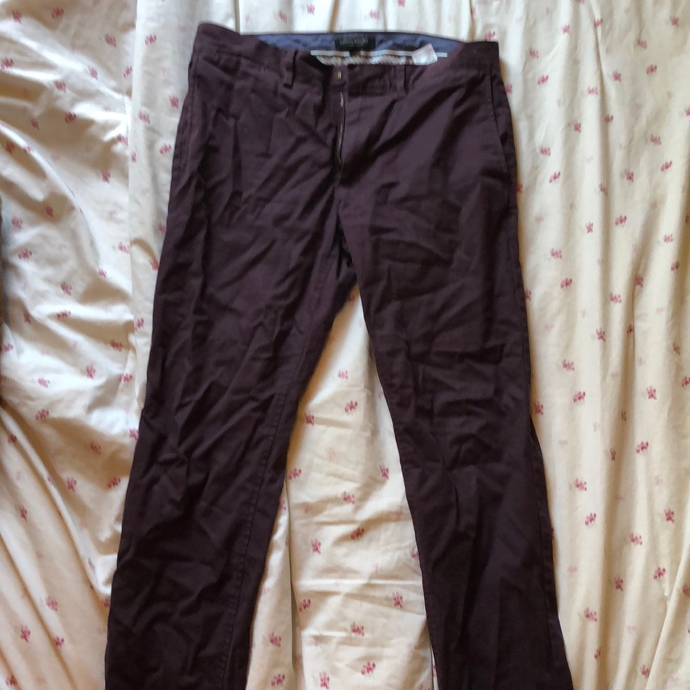 Banana Republic Maroon Fulton Chino